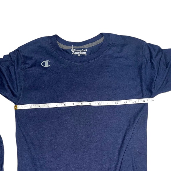 Champion C Logo Vapor Cotton Long Sleeve T-Shirt, Navy, Women’s Size XS, New - Picture 5 of 14